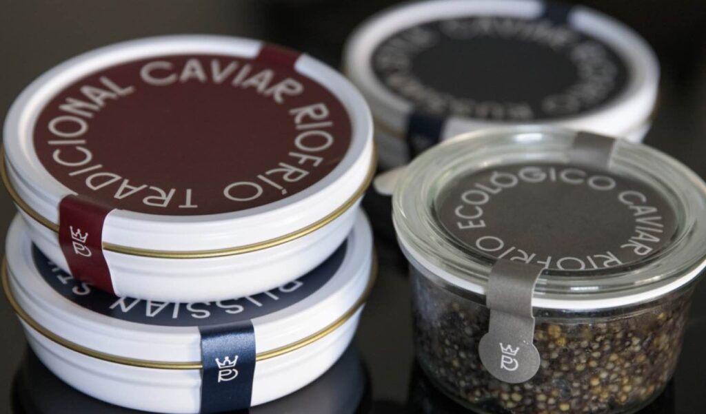 Luksus-produkt: Fra støren i landsbyen Riofrio i Granada kommer denne gourmet-kaviaren, som er verdens første økologiske kaviar.