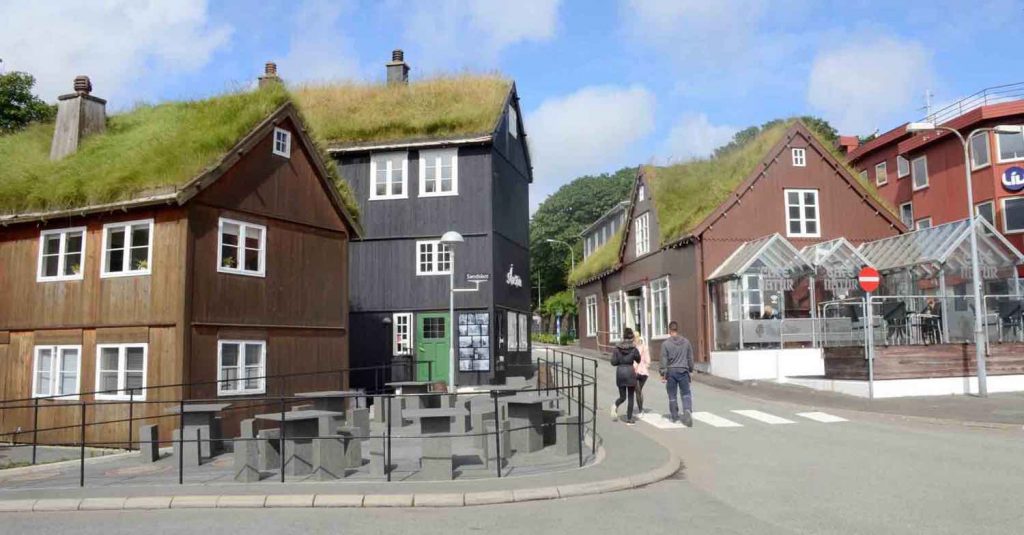 Hus i sentrum av hovedstaden Torshavn.