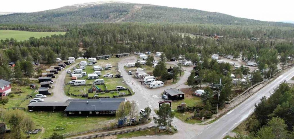 Her ligger Sølenstua Camping i Engerdal.