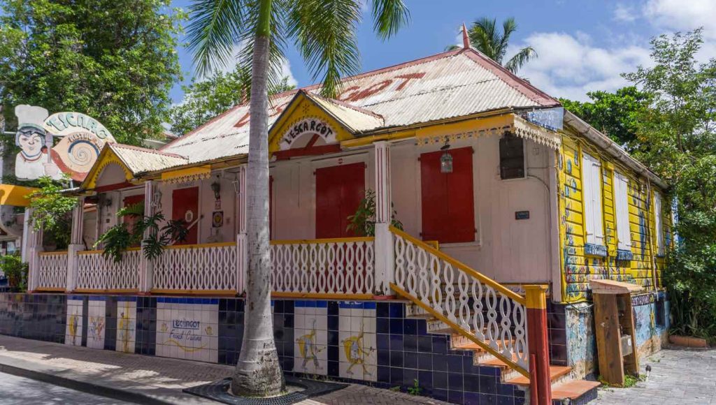En restaurant i Sint Maarten