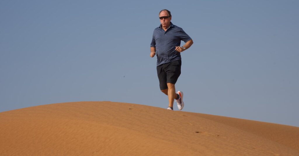 Ørkenvandring med innlagt løping var en helt ny opplevelse. Kan anbefales.
