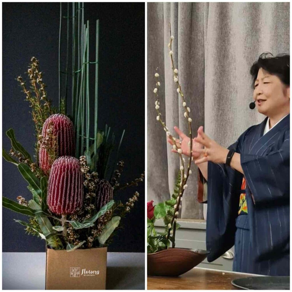 Ikebana er den japanske kunsten for blomsterarrangement. Det er også kjent som kadō.