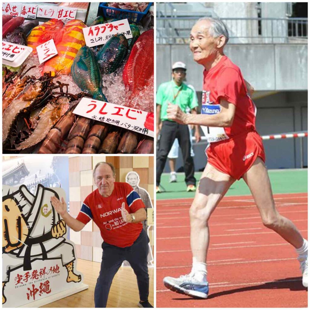 SJØMAT: Fisk fra havet og spreke menn på Okinawa, mens jeg satte meg inn i karate.